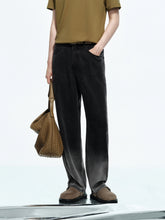 Men's Gradient Washed Straight-Leg Jeans
